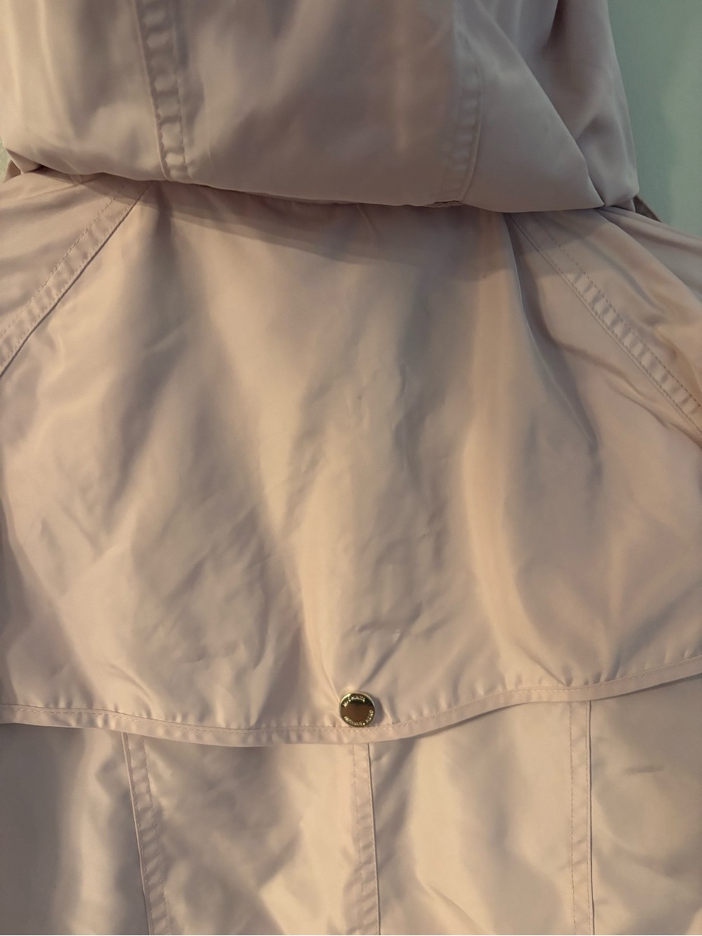 MICHAEL Michael Kors Light Pink Hooded Rain Jacket - Picture 8 of 8